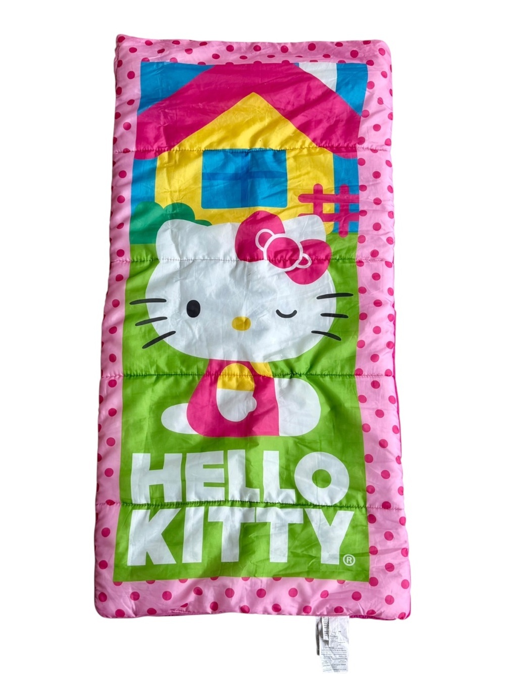 VTG Sanrio Hello Kitty Polka Dot Kids Sleeping Bag